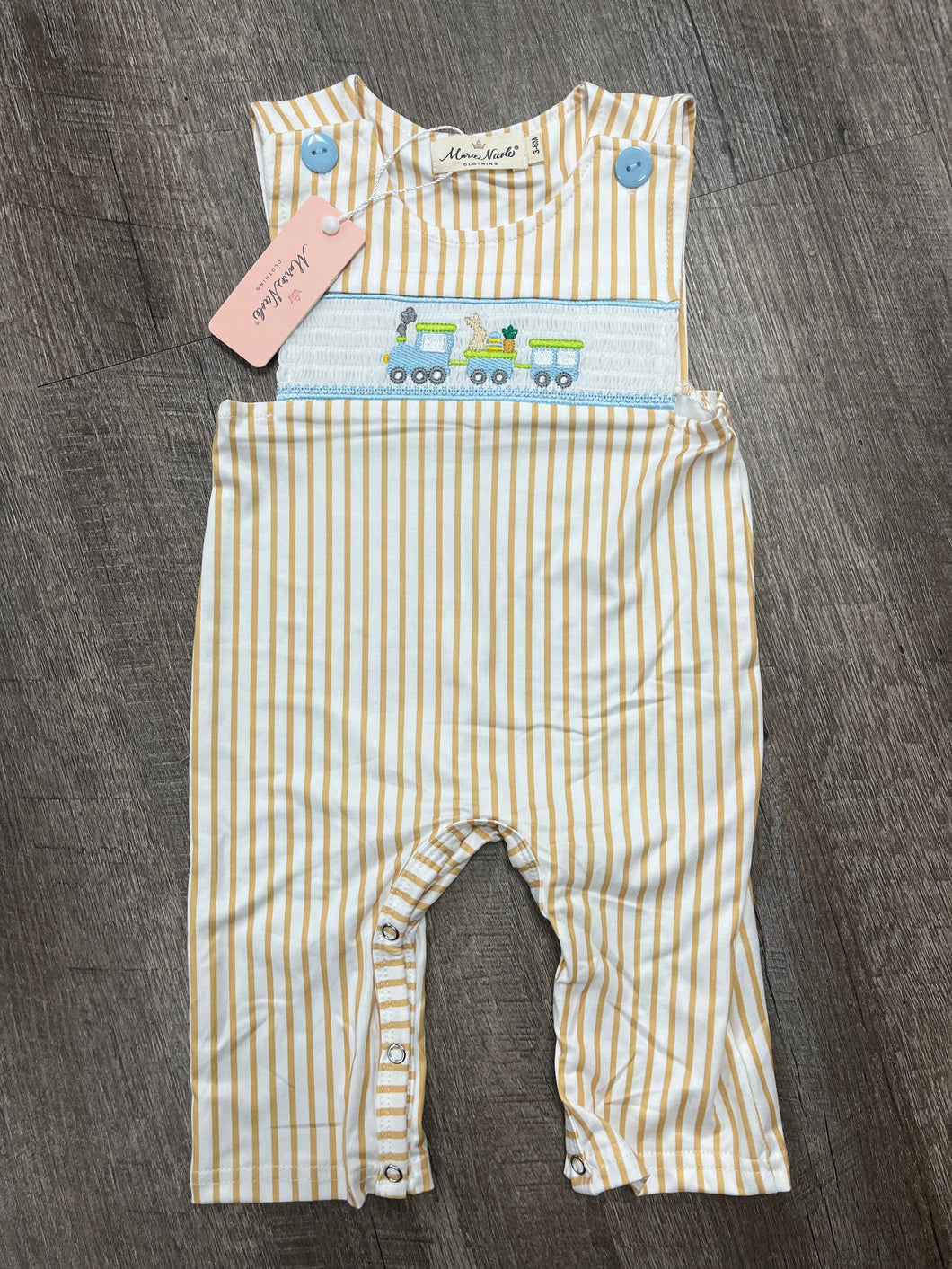 EASTER TRAIN ROMPER-3/6MO