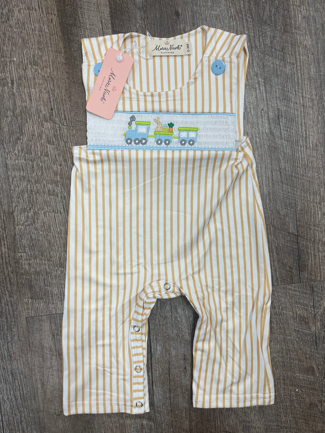 EASTER TRAIN ROMPER-0/3MO