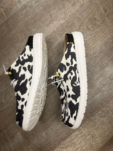 WENDY SLIP ON COW PRINT
